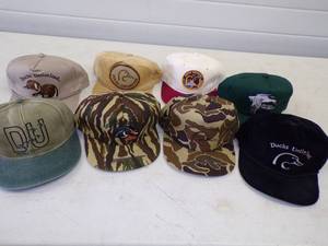 lot 172 image: 8 Vintage unused Ducks Unlimited Hats
