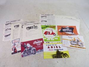 lot 174 image: Vintage Motorcycle Brochures and Scooter Brochures