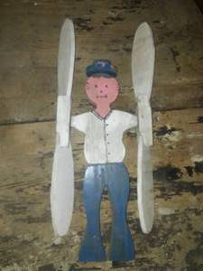 Propeller Boy Yard Ornament