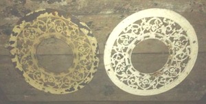 2 Ornamental Stove Pipe trim