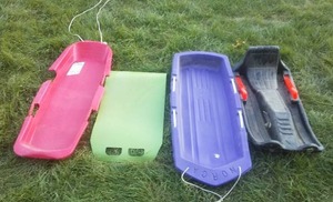 4 sleds.