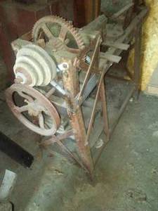Vintage lathe on stand