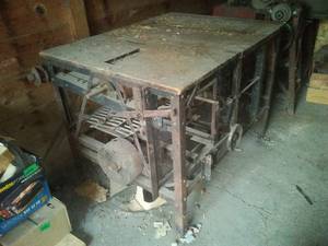 Vintage table sander - lots of great metal, wood, etc.