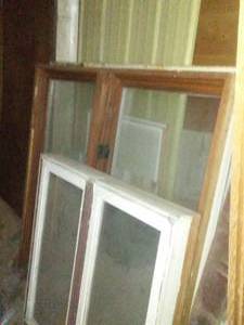 Windows, siding, 5 gallon cans � entire room