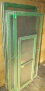 Vintage Wood Windows - 5, 1 screen