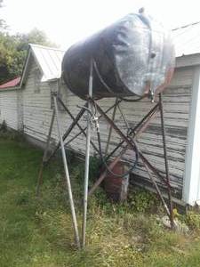 300 gallon fuel tank on frame.