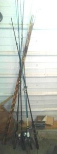 4 Rods reels combos nice.