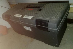 Rubbermaid Toolbox & contents, excellent.