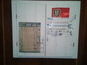 Cabinet with Pegboard back