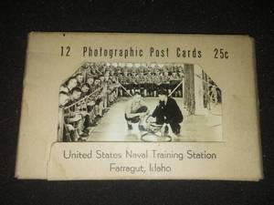 12 pack vintage photographs U.S. Naval Training Station Ferragut Idaho. missing one, excellent.