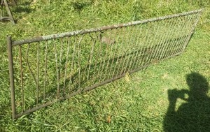 Vintage Cast Metal Fence panel