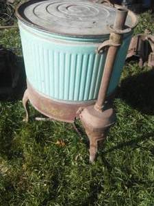 Vintage Washing Machine -display or flowerpot, great color