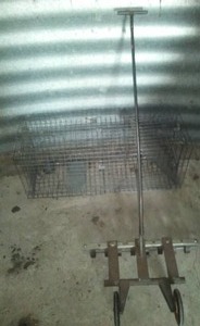 Live Trap & Yard magnet on wheels.