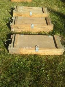 lot 27 image: Wooden Ammo Crates (3)