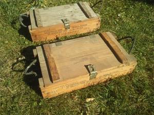lot 28 image: Wooden Ammo Crates (2)