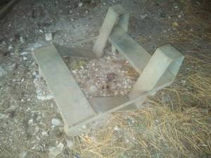 lot 77 image: Extremely Heavy Caster Frame, Steel.
