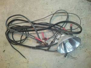 lot 78 image: Jumper cables and light.