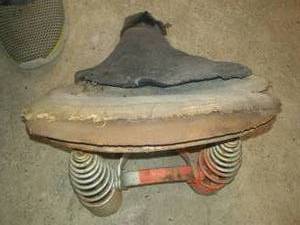 lot 84 image: Vintage Motorcycle Seat.