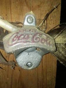 lot 131 image: Vintage Light, Coca Cola Wall mount bottle opener, Skulls, Antlers.