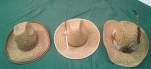 lot 192 image: Mens Straw Cowboy Hats (3)