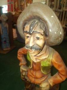 lot 156A image: Donkey and Cowboy Figurine