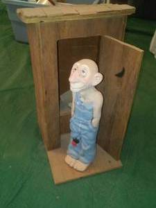 lot 161 image: Figurine and Outhouse Display.