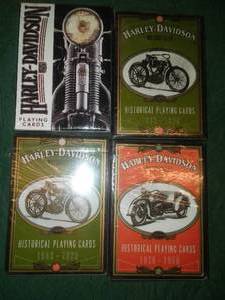 lot 226 image: HARLEY DAVIDSON Playing Cards (4 decks)