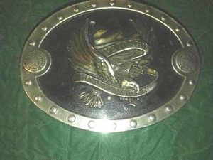 lot 237 image: HARLEY DAVIDSON Belt Buckle, Live to Ride, Ride to Live, 1996.