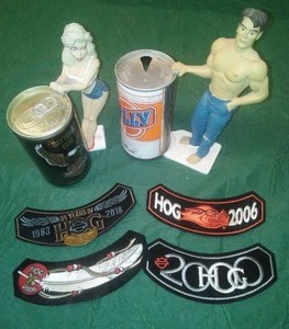 lot 243 image: HARLEY DAVIDSON Girl Billy Beer Boy and more.