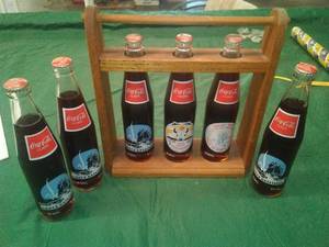 lot 260 image: ND Set of Soda Bottles, Coca Cola and Crate.