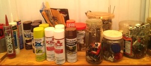 lot 268 image: Misc. Spray Paint, Hardware and more.