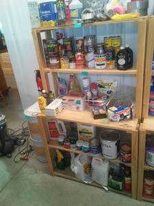 lot 277 image: Wood Shelving  CONTENTS NOT INCLUDED