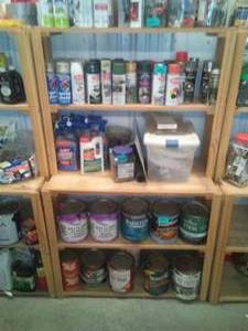 lot 278 image: Wood Shelving  CONTENTS NOT INCLUDED