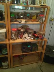 lot 279 image: Wood Shelving  CONTENTS NOT INCLUDED