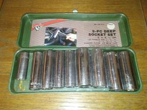 lot 328 image: Deep Socket Set in Metal Case.