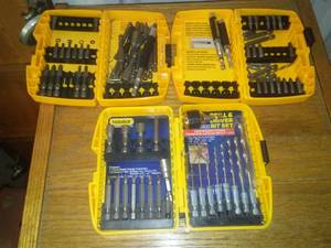 lot 336 image: Drill Bits, Screwdrivers, Philips and more.