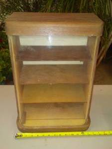 lot 345 image: Vintage Wood Display Case