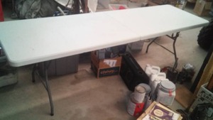 lot 346 image: 8 ft. Folding Table Poly