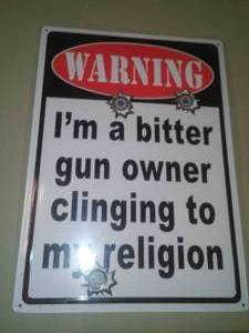 lot 347 image: Bitter Gun Owner Metal Sign