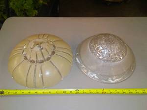 lot 362 image: Vintage Glass Light Globes (2)