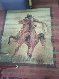 lot 388 image: Cowboy Area Rug - 11 x 8