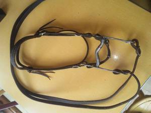 lot 392 image: Equine Head Bridle, Bit, 6 ft. Split Reins.