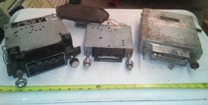 lot 414 image: Automotive Misc. 12v Radios (3) and Speaker.
