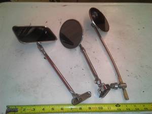 lot 417 image: Automotive Stem Mounted Mirrors (3)