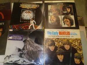 lot 445 image: Vintage Vinyl Record Albums, LP and 45, Over 4 Dozen.