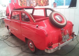 lot 4 image: 1950 Crosley Super 2 door convertible. Runs Great  Ready to Roll  No Title.