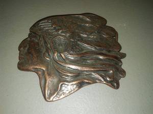 lot 491 image: Indian Motorcycle Copper Belt Buckle.
