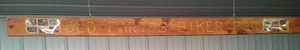 lot 529 image: Old Fart Biker Bar Wood Sign