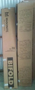 lot 277 image: Bifold Doors, 2 pr. 24  (20) each set, white, fitting 48