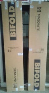 lot 282 image: 2 Bifold doors 2 pair of 30 in., 60 in. Opening, New in Box